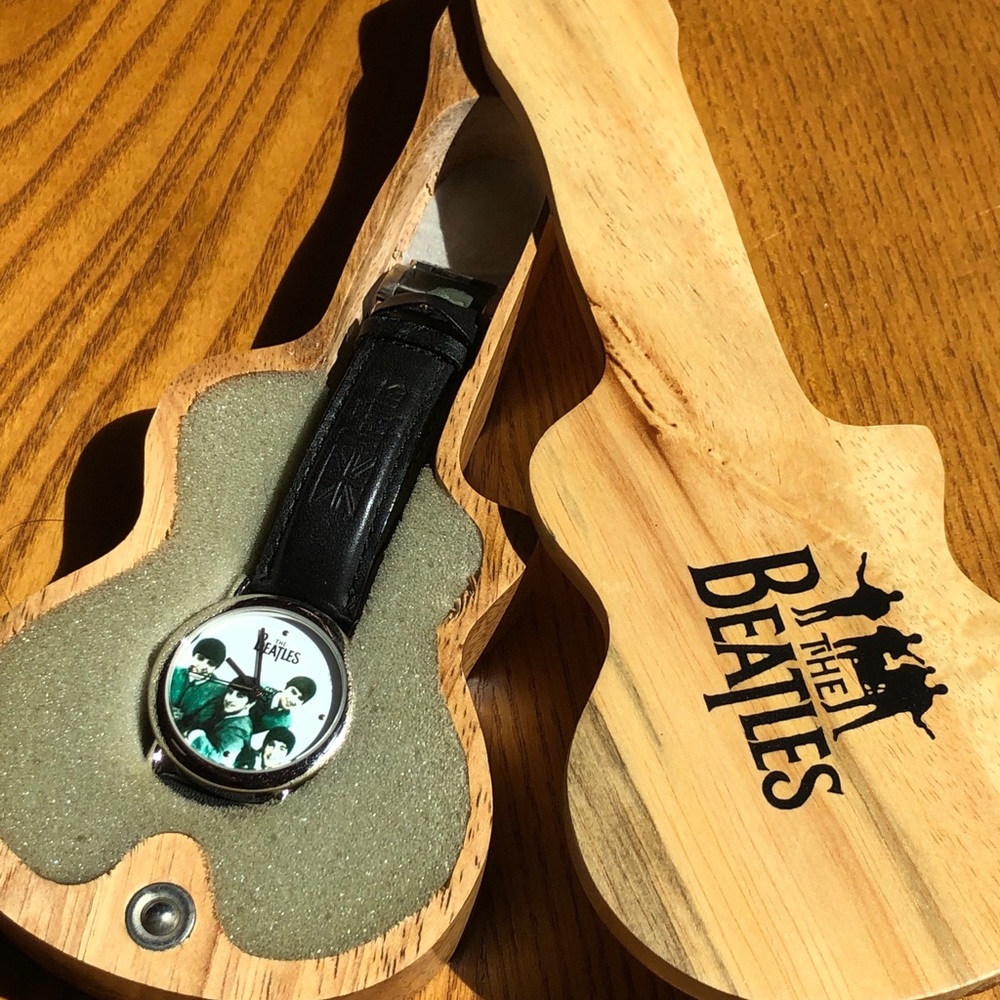 The Beatles Watch, Vintage w/ Wooden Guitar Case